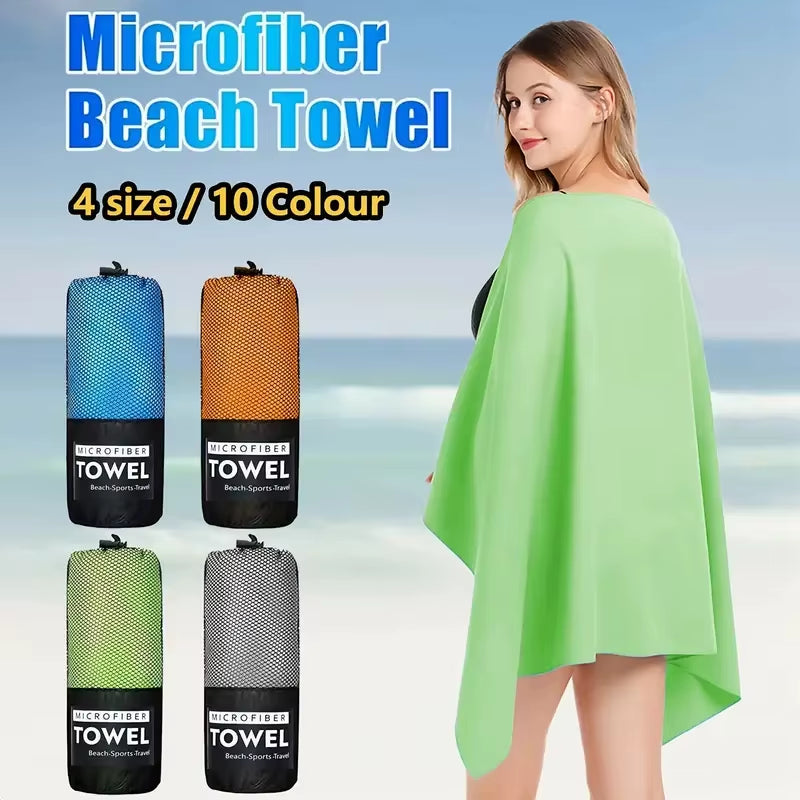 Microfiber Quick Dry Gym Towel Silver ION Odorfree Absorbent Fiber Fast Drying Workout Gear for Body Sweat Working Out Towels