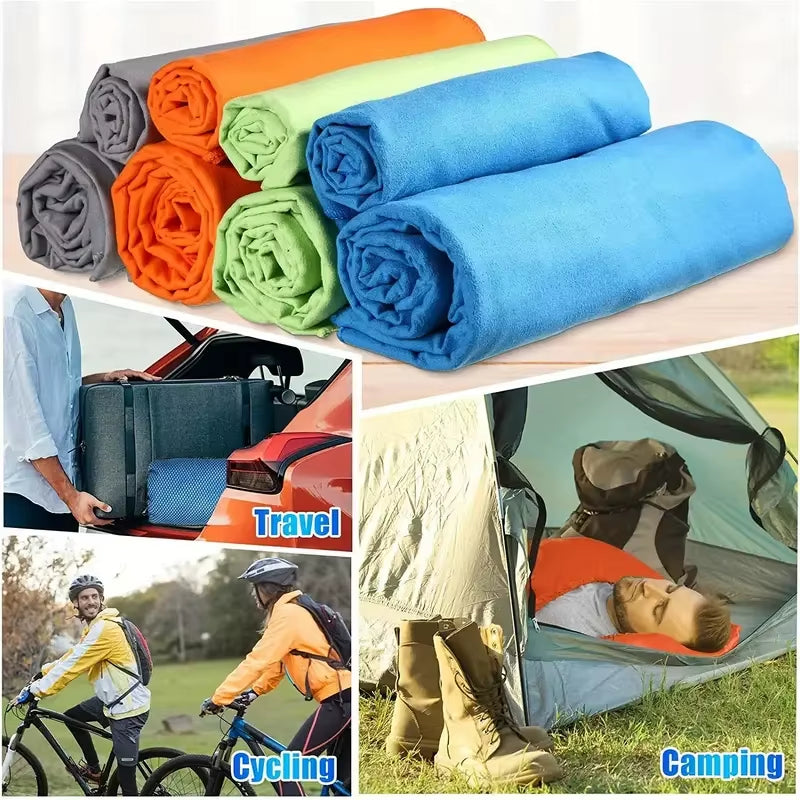 Microfiber Quick Dry Gym Towel Silver ION Odorfree Absorbent Fiber Fast Drying Workout Gear for Body Sweat Working Out Towels
