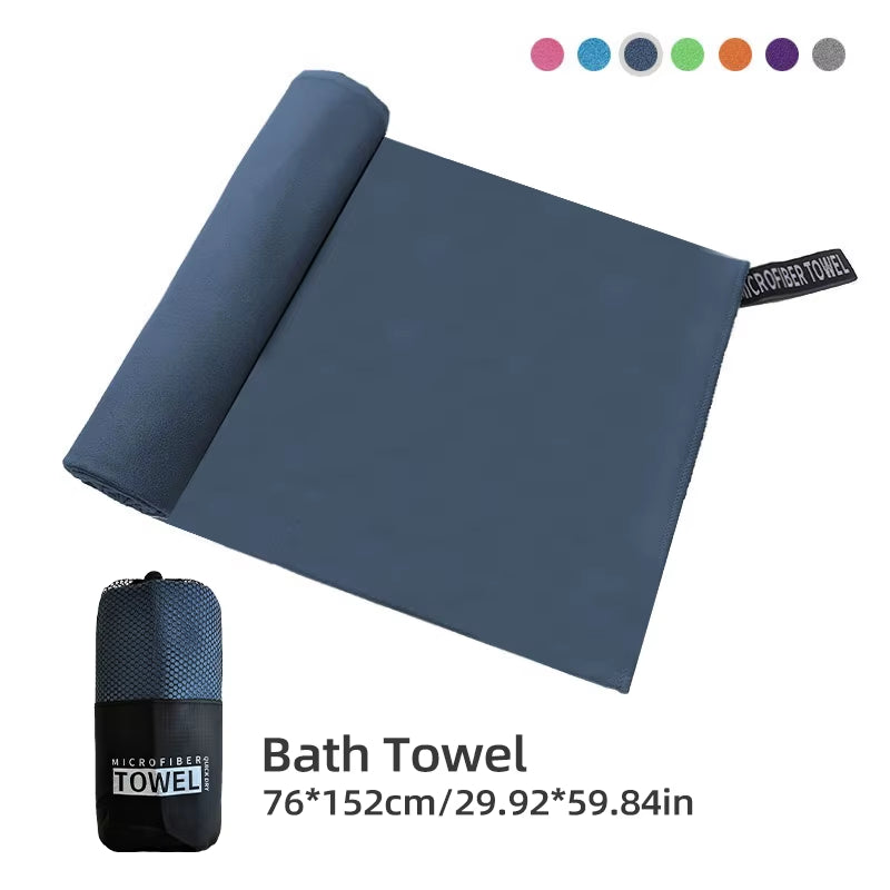 Microfiber Quick Dry Gym Towel Silver ION Odorfree Absorbent Fiber Fast Drying Workout Gear for Body Sweat Working Out Towels