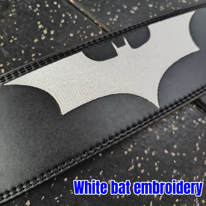 Bat Embroidery Weightlifting Belt, Men Women Gym Fitness Belt, Professional Powerlifting Belt Provide Strong Support for Waist