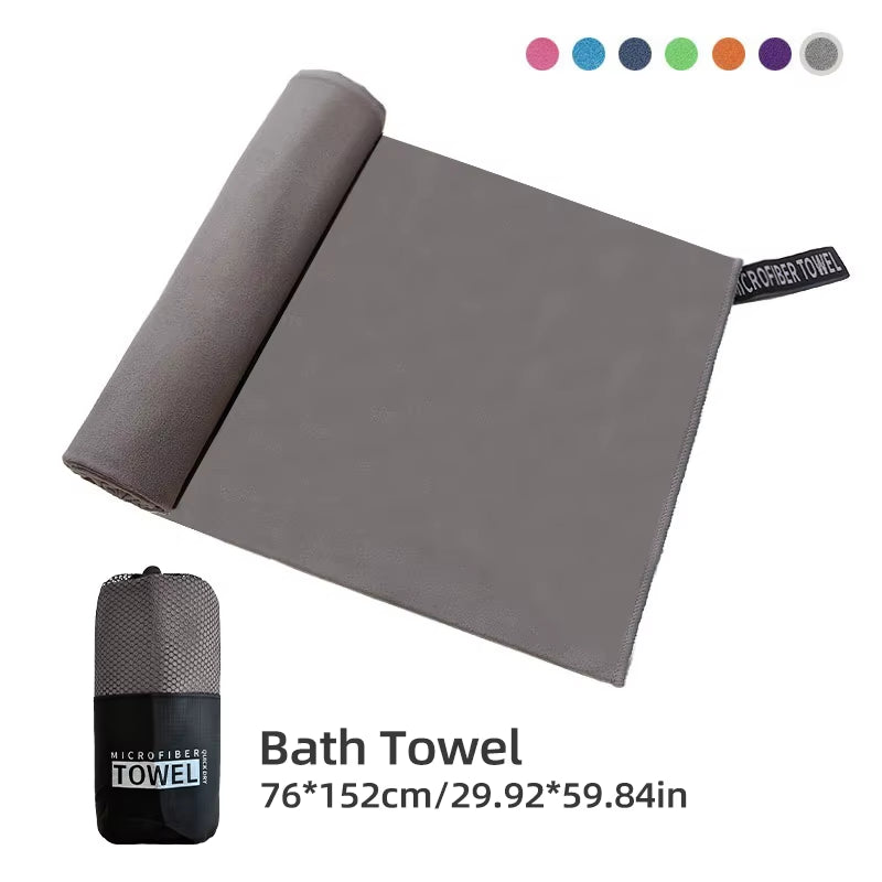 Microfiber Quick Dry Gym Towel Silver ION Odorfree Absorbent Fiber Fast Drying Workout Gear for Body Sweat Working Out Towels