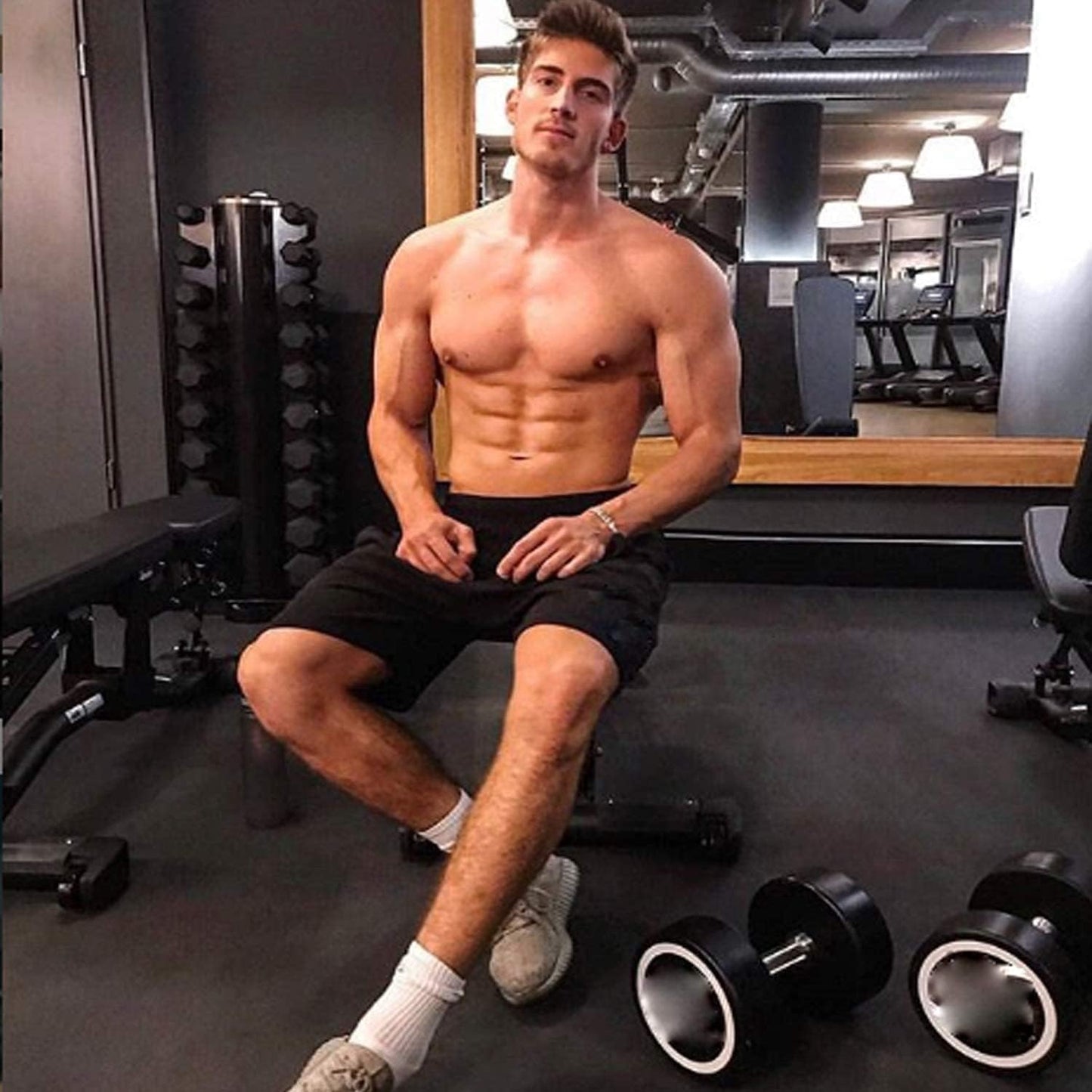 Men'S 3 Pack Workout Gym Shorts Mesh Athletic Shorts Lightweight Bodybuilding Training Short Pants with Pockets