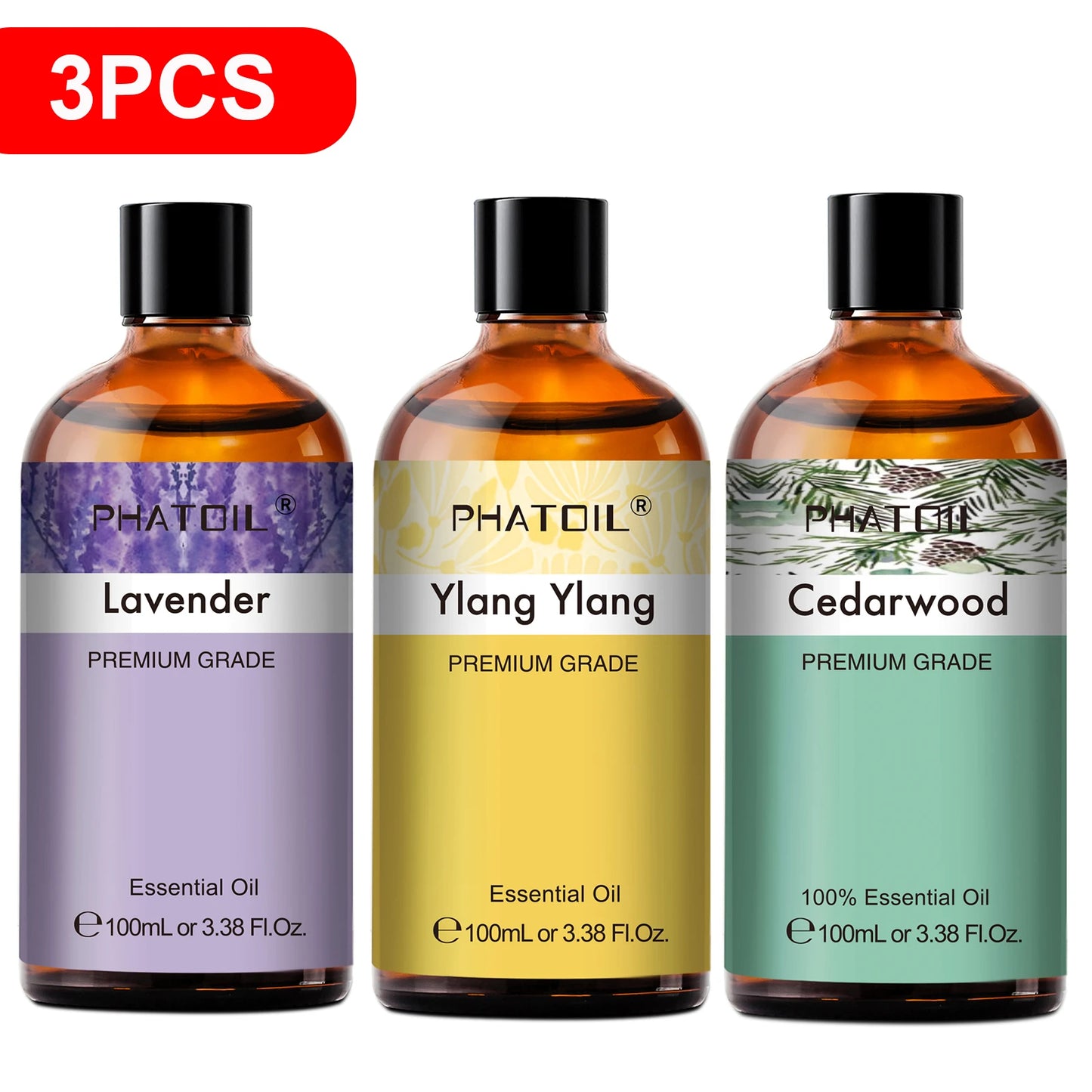 100ML Eucalyptus Rose Essential Oils Lavender Indian Sandalwood Bergamot Cinnamon Lemongrass Essential Oils for Skin