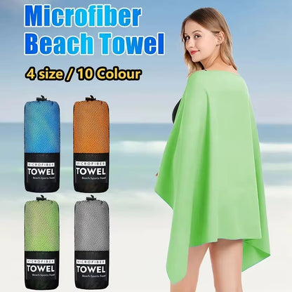Microfiber Quick Dry Gym Towel Silver ION Odorfree Absorbent Fiber Fast Drying Workout Gear for Body Sweat Working Out Towels