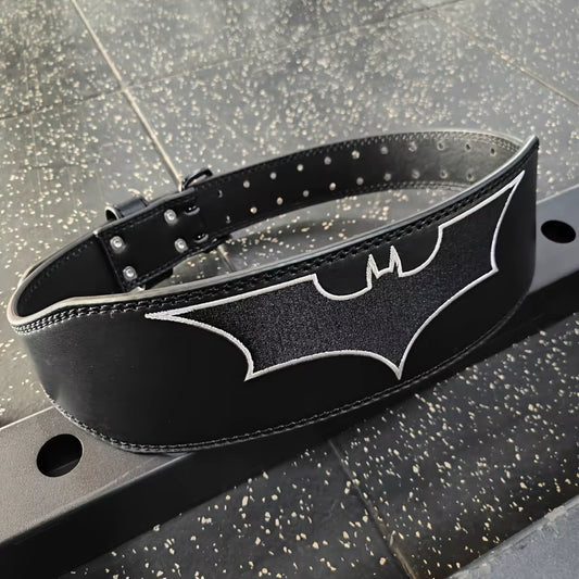 Bat Embroidery Weightlifting Belt, Men Women Gym Fitness Belt, Professional Powerlifting Belt Provide Strong Support for Waist