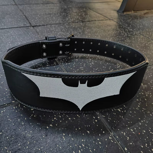 Bat Embroidery Weightlifting Belt, Men Women Gym Fitness Belt, Professional Powerlifting Belt Provide Strong Support for Waist